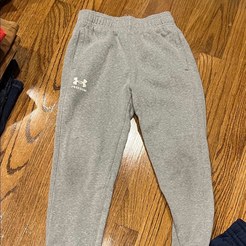 Under Armour Kids Jeans and Joggers - Blue, Gray, Red, Tan - Picture 7 of 9
